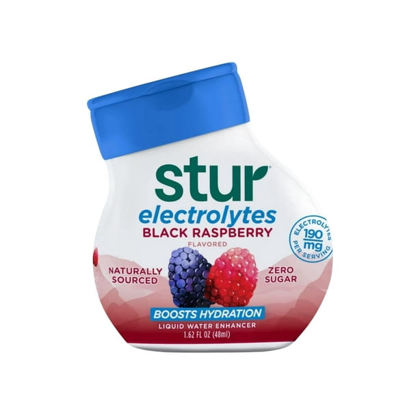 (Pack Of 6) Stur Water Enhancer Black Raspberry 1.62 Fl Oz