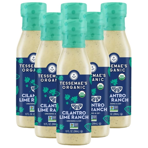 (Pack Of 6) Tessemaes Dressing Cilantro Lime Ranch 10 Oz