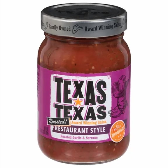 (Pack Of 6) Texas Texas Salsa Roasted Restaurant Style Medium 16 Oz