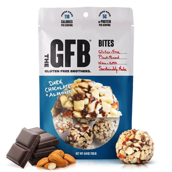 (Pack Of 6) The Gfb Bites Dark Chocolate Almond 4 Oz