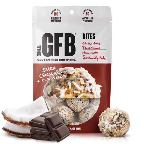 (Pack Of 6) The Gfb Bites Dark Chocolate Coconut 4 Oz