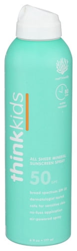 (Pack Of 6) Think Spray SPF50 Kids Clear Zinc 6 Fl Oz