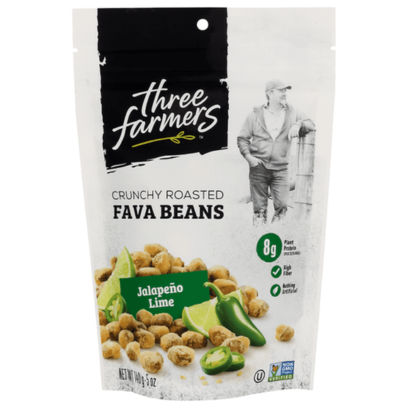 (Pack Of 6) Three Farmers Foods Inc Bean Roasted Jalapeno Lime 5 Oz