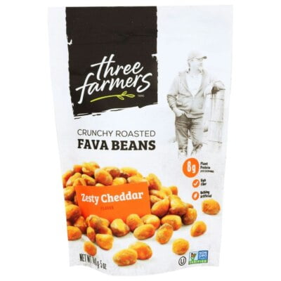 (Pack Of 6) Three Farmers Foods Inc Beans Roasted Fava Zesty 5 Oz