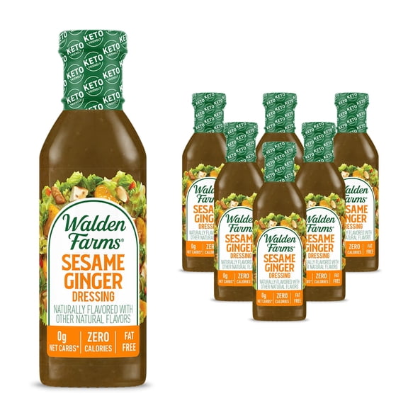 (Pack Of 6) Walden Farms Dressing Garlic Herb Vinaigrette 12 Fo