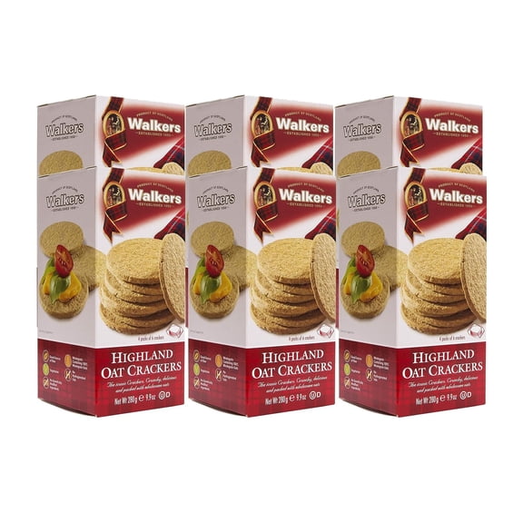 (Pack Of 6) Walkers Cracker Highland Oat 9.9 Oz