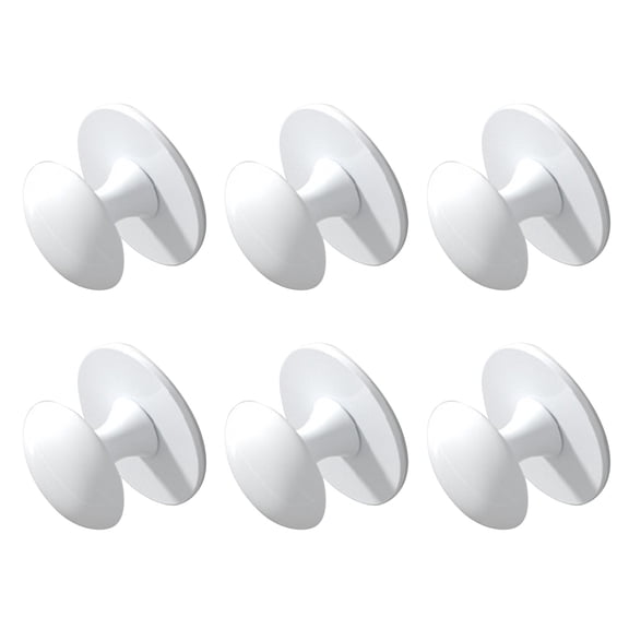 Pack Of 6 auto Adhesive Cabinets Knobs Steel Not Drill Hardware Simple Installs for Drawers Glass door Bathroom Cabinets