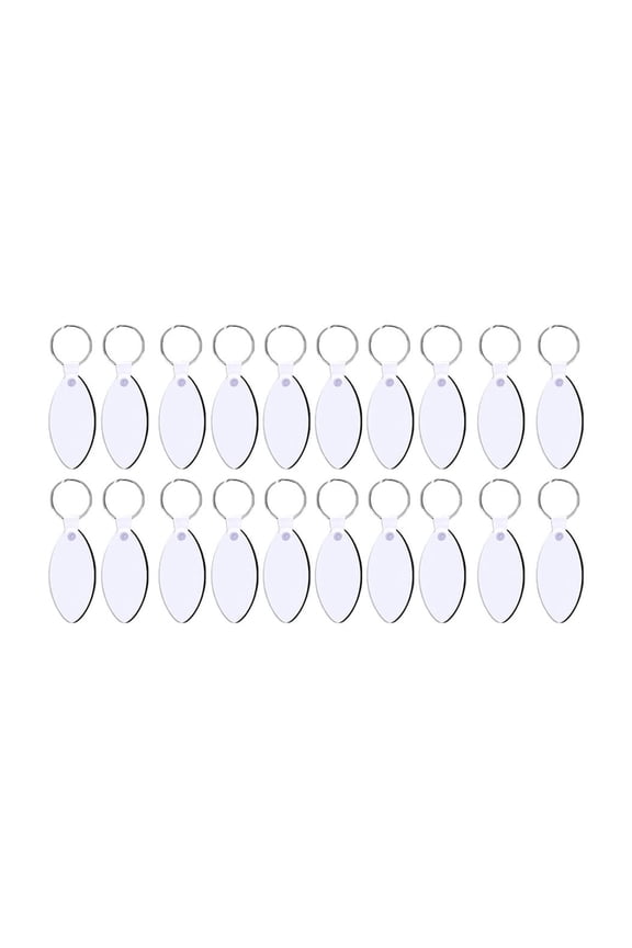 Pack Of 60 Blanks Keychains Pendant for Handmade Crafts and Sublimation Projects Customizable Key Rings Accessories