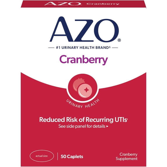 (Pack Of 7) Azo Urinary Tract Cranberry 50 Capsules