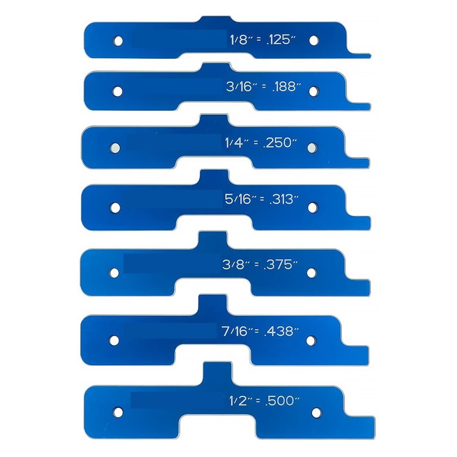 Pack Of 7 Precision Router Saw Table Setup Bars Aluminum Alloy Depth ...