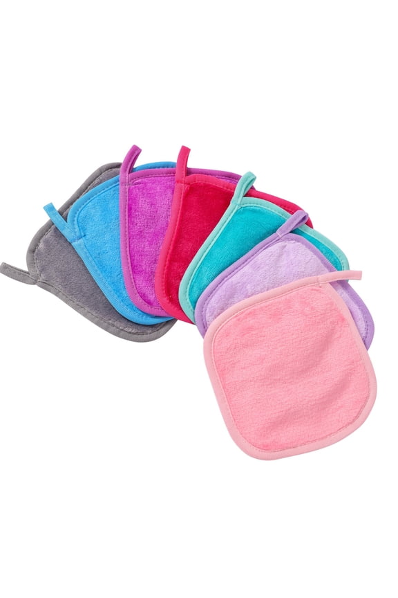 Pack Of 7 Soft Flannel Washcloths Face Gloves Wash Mitt For Face And Body Gentle Cotton Towels For Kids And Adults