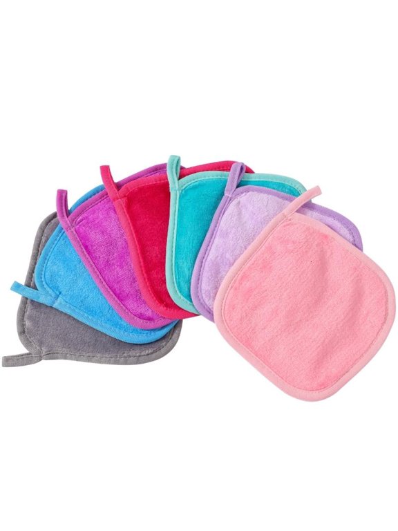 Pack Of 7 Soft Flannel Washcloths Face Gloves Wash Mitt For Face Body Care