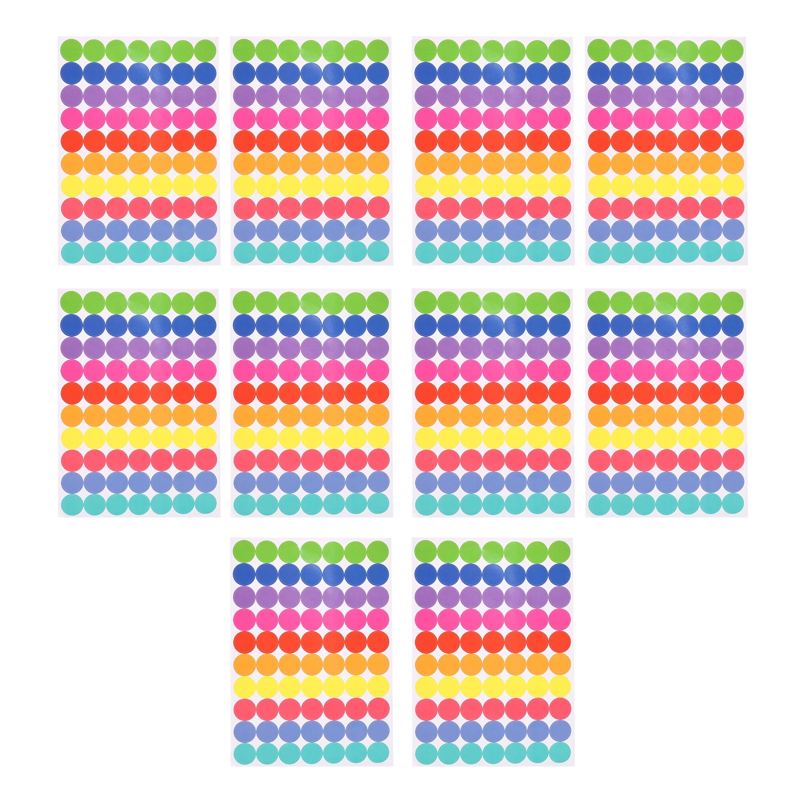 Labelling Stickers Images Pack Of 700 Round Colorful Sticker 0.75Inch Round Labeling Sticker ...