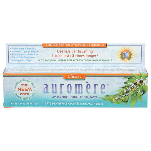 (Pack Of 8) Auromere Herbal Classic Licorice Toothpaste 4.16 Oz
