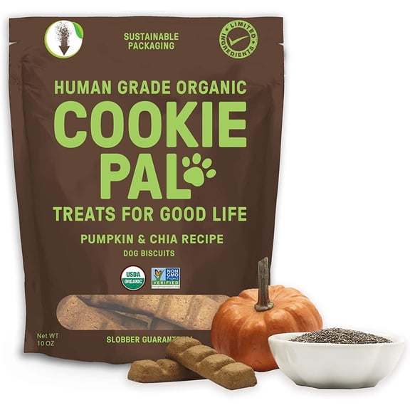 (Pack Of 8) Cookie Pal Treat Dog Pumpkin Chia 10 Oz