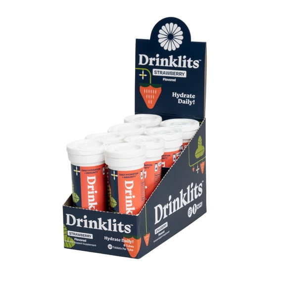 (Pack Of 8) Drinklits Immune Strawberry 10 Tablets