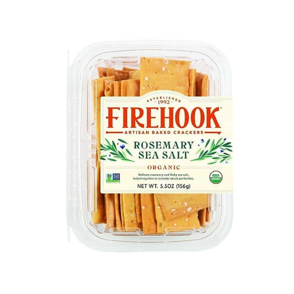 (Pack Of 8) Firehook Cracker Rosemary Sea Salt 5.5 Oz