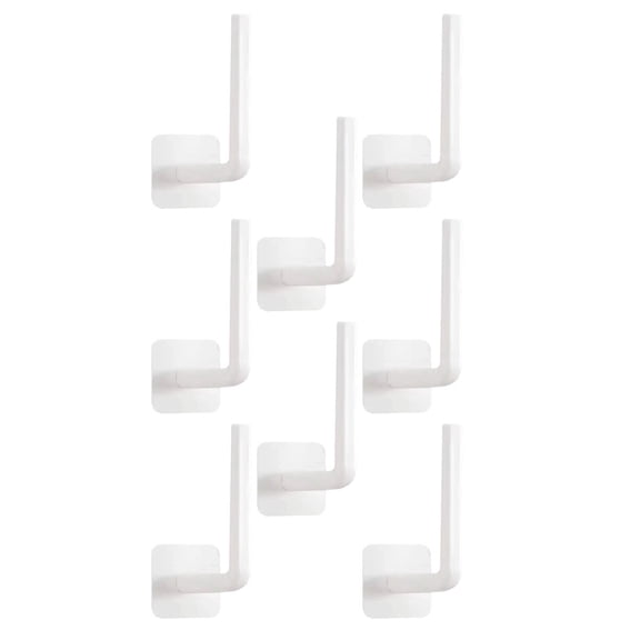 Pack Of 8 Hat Hooks - No Drill Wall Hooks for Baseball Hats