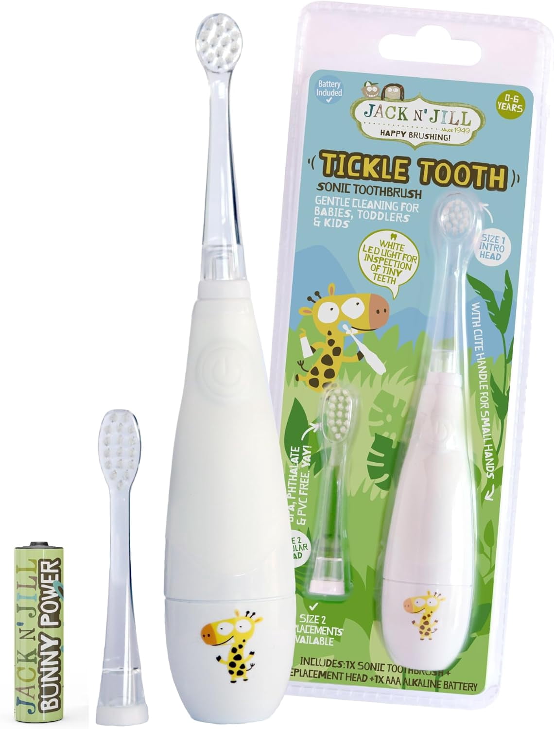 (Pack Of 8) Jack N Jill Kids Toothbrush Sonic Electric 1 Each