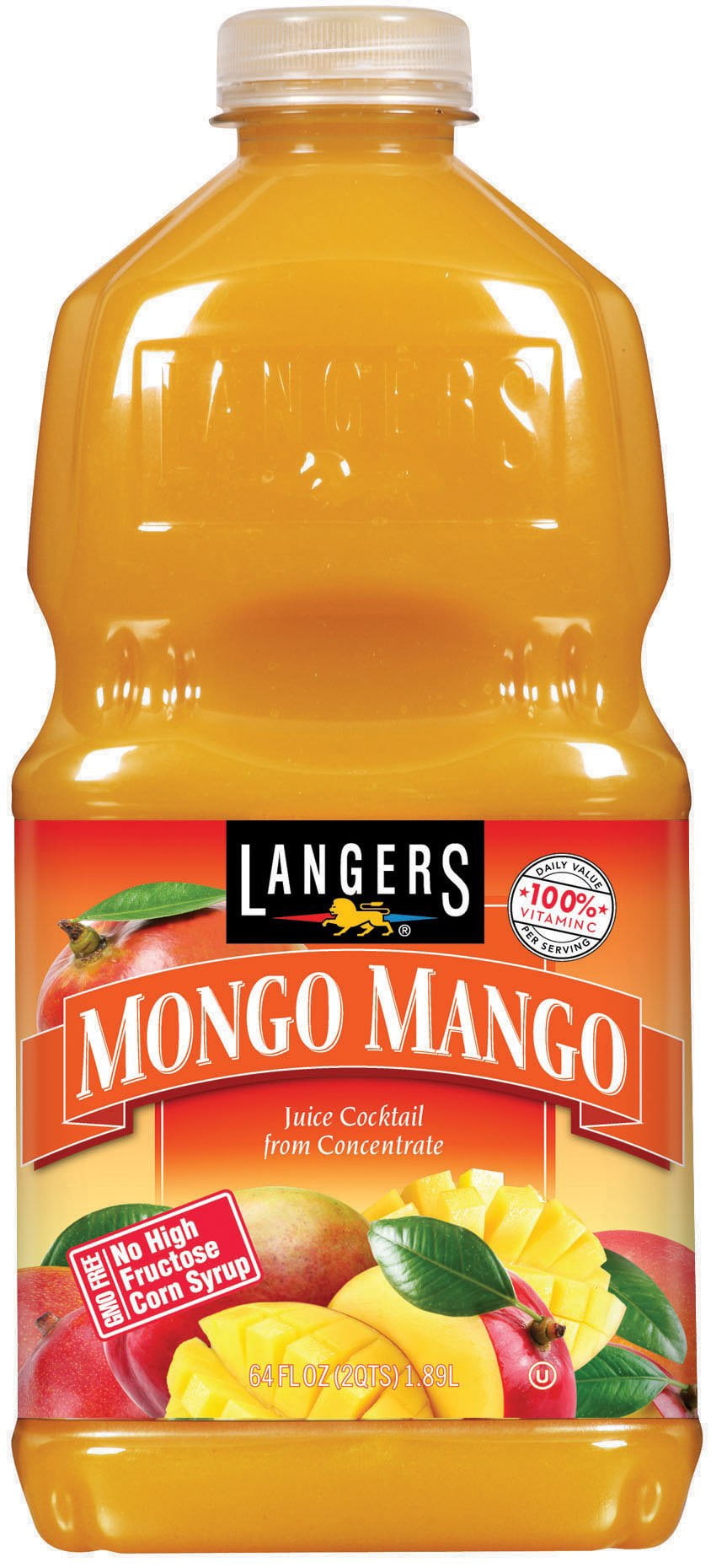 (Pack Of 8) Langers Juice Mongo Mango 64 Fo
