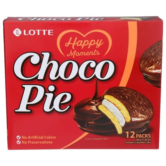 (Pack Of 8) Lotte Cookie Choco Pie 11.85 Oz