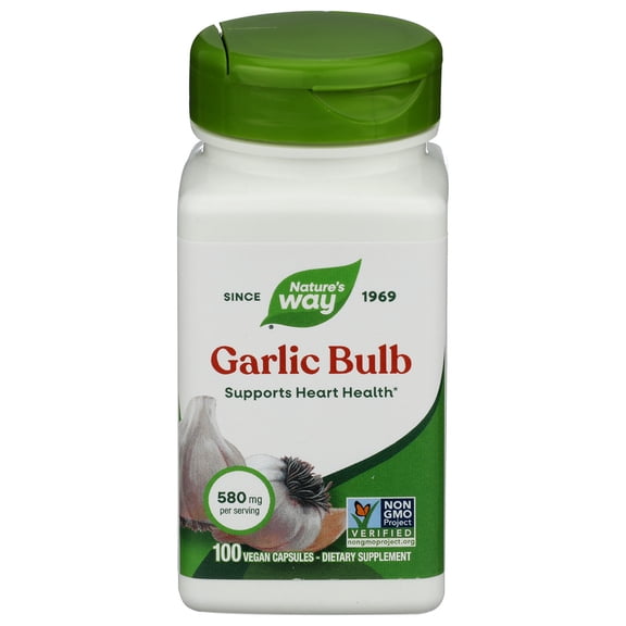(Pack Of 8) Natures Way Garlic Bulb 100 Capsules