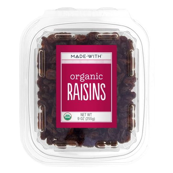 (Pack Of 8) No Label Eb Dried Fruit Raisins Tub Organic 9 Oz