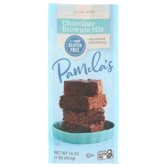 (Pack Of 8) Pamela's Mix Brownie Irresistible Flavor Gluten Free 16 Oz