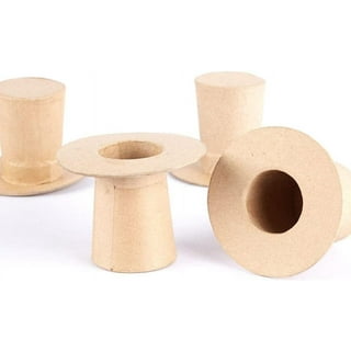 Paper Mache Cone Open Bottom Variety Pack Set of 4 - 17.87x5, 13.75x5,  10.63x4, 7x3 in. 