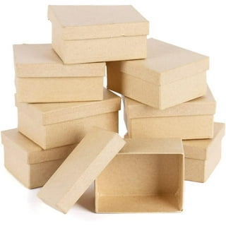 3 Round Paper Mache Boxes with Removable Lids, Mardel