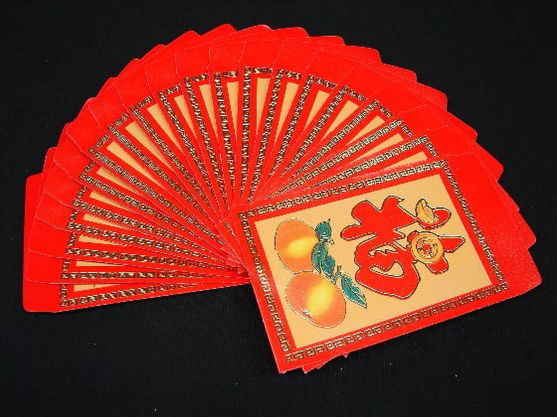 FENG SHUI IMPORT Pack Of 80PCS Colorful Chinese New Year Money Envelopes Hong Bao Lucky Money Bag