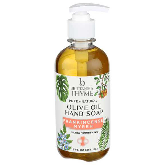 (Pack Of 9) Brittanies Thyme Soap Hand Frankincense Myrrh 12 Fl Oz