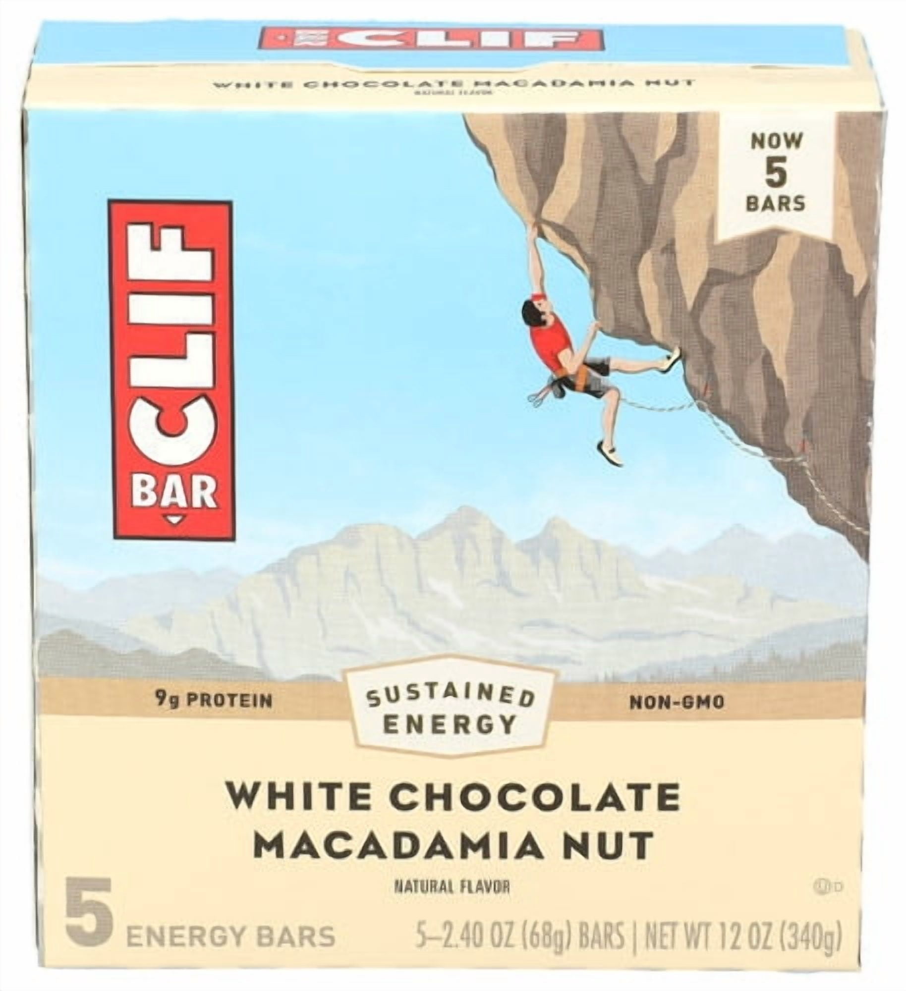 (Pack Of 9) Clif Bar White Chocolate Mac Nut 12 Oz