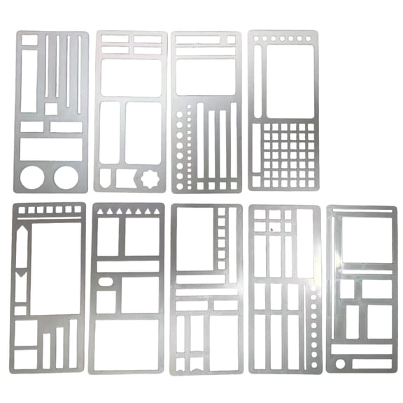 Pack Of 9 Customizable Planner Templates Multiple Styles For Personalize Preference And Expression