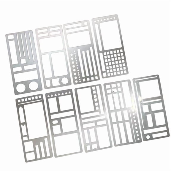 Pack Of 9 Multifunctional Planner Templates For Daily Scheduling Tasks And Note