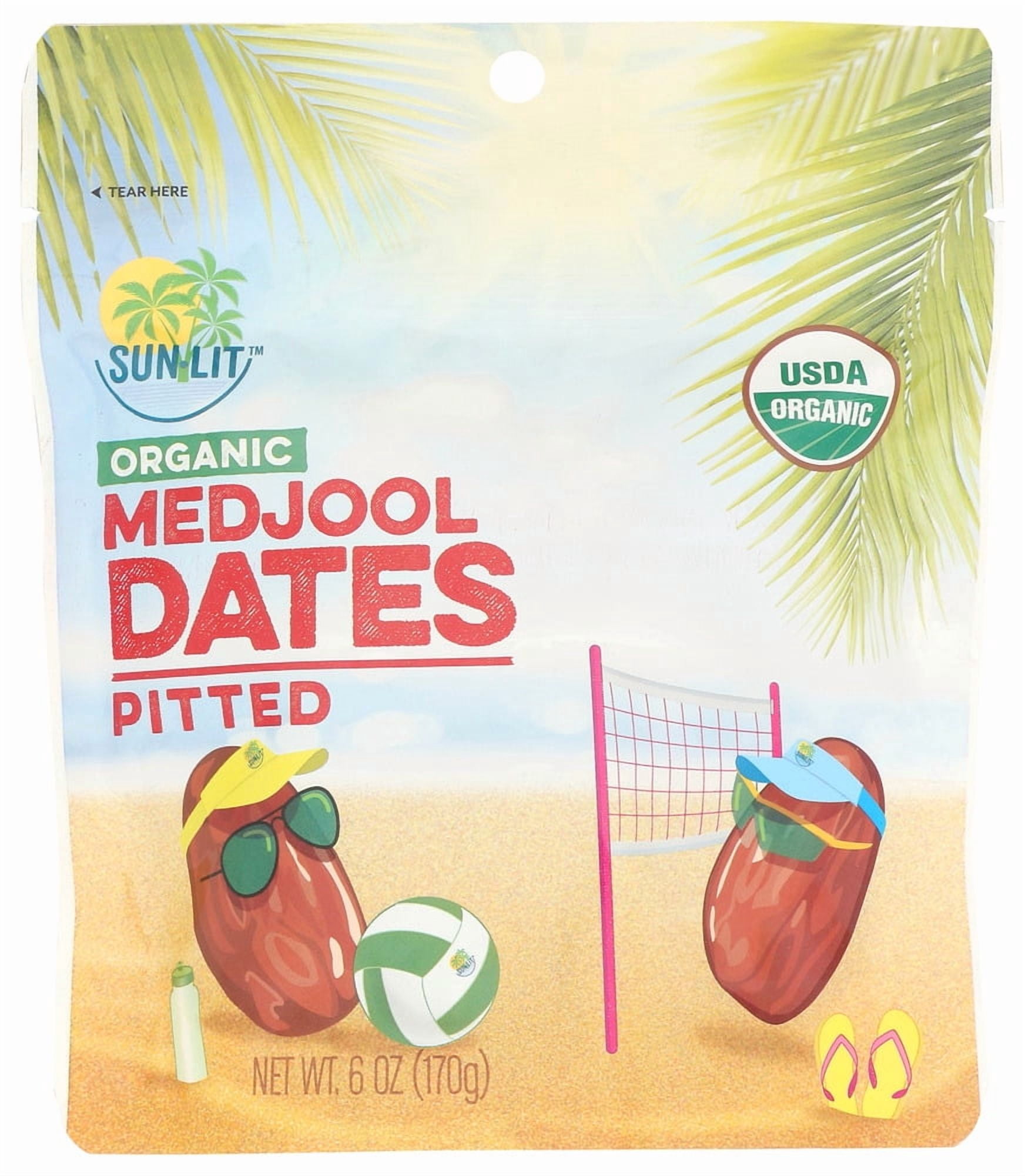 (Pack Of 9) Sunlit Dates Pitted Medjool 6 Oz