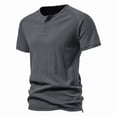 thumbnail image 1 of Pack Of Black T Shirts for Men Grey Shirts T-Shirt Printting Plain Black Shirt Men Neon Blue Shirt Cotton T Shirts for Men, 1 of 4