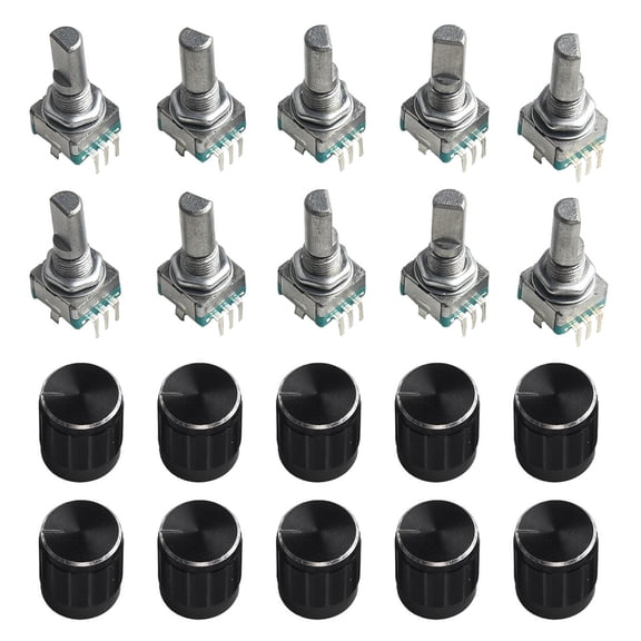 Pack Of Ec11 Rotary Encoders 10 Units For Streamlined Electronics Development