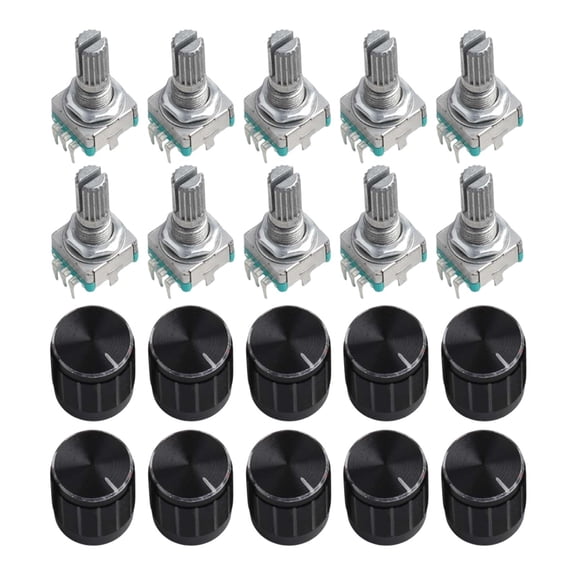 Pack Of Ec11 Rotary Encoders 10 Units For Streamlined Electronics Development