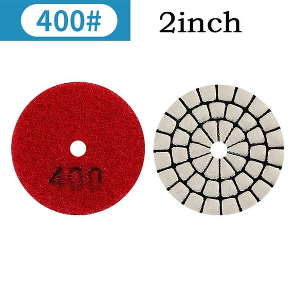 Pack Of Four 2Inch Wet Dry Polishing Pads Optimized For Fast Results On Marble For Granite Quartzite Surfaces 4Pcs Grit 50-400