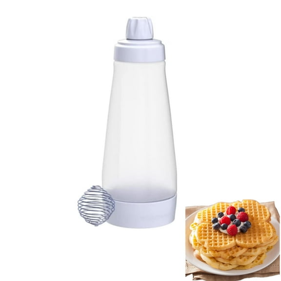 Pack  Batter Dispenser and  with BlenderBall Wire Whisk Batter Bottle Squeeze Kitchen Shaker Batter Dispenser Bottle Baking Tool for Cupcakes, Muffins, Crepes, and More