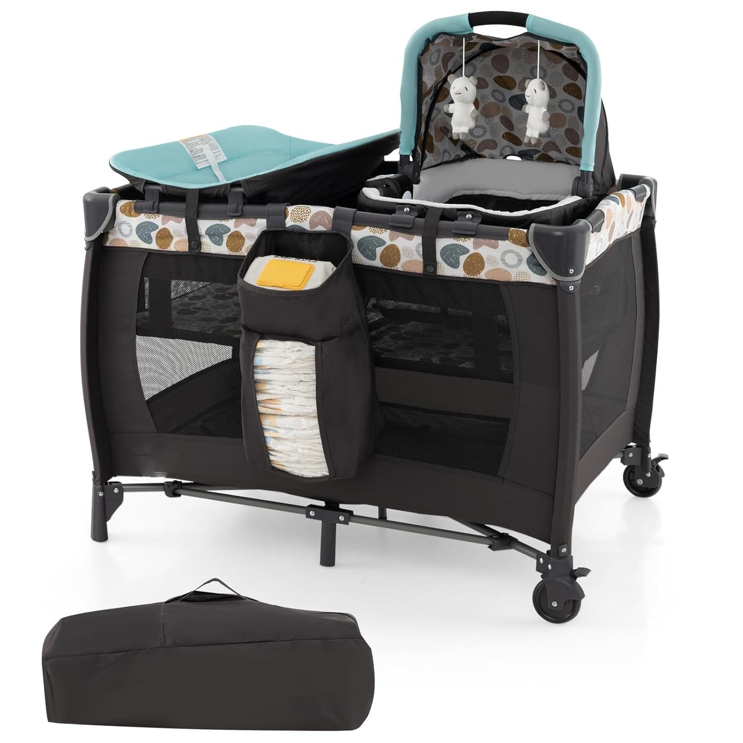 Pack and Play 6 in 1 Baby Playard with Changing & FullSize