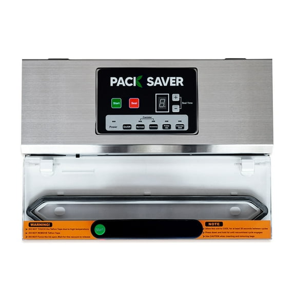 Pack Saver Vacuum Sealing Machine, Extra Wide, Dual Pump, One-Hand Operation, Built-In Fan, Commercial Grade, Versatile and Multifunctional, 16" Extra Large