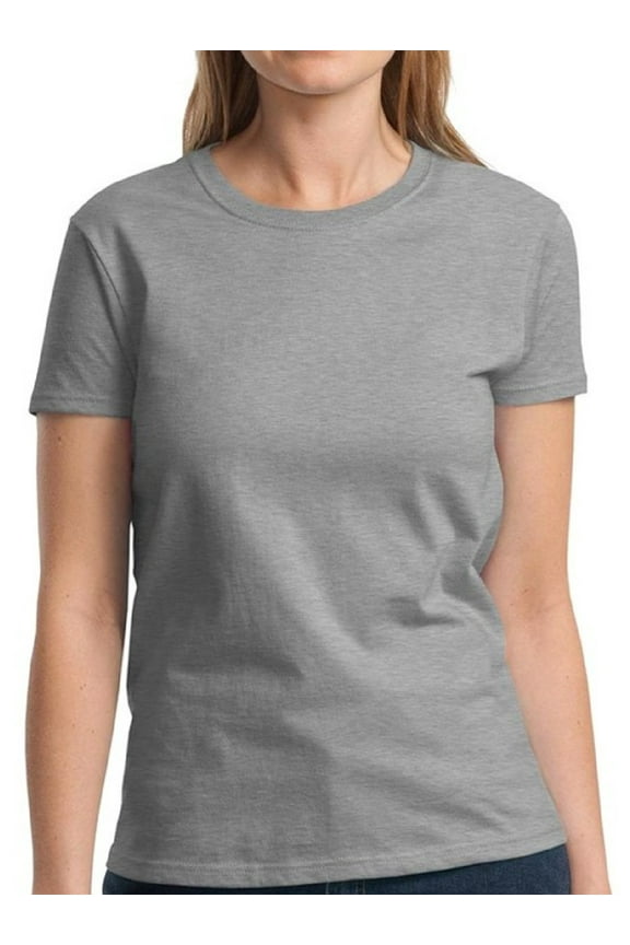 Pack Shirts for Women Gildan Short Sleeve Gray - Casual Tee Gifts Basic Shirt Single Shirt OR Pack of 6 OR Pack of 12 - S M L XL 2XL 3XL