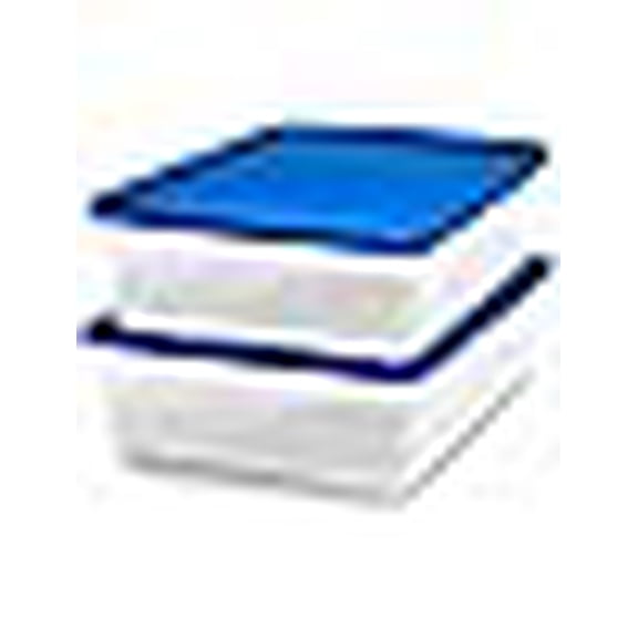 Pack Snaplock, Small Clear Plastic Storage Organizer Bins w/ Lids, 28 Quart, White - Stackable Container Boxes for Bedroom, Bathroom, Garage, and Office Organization