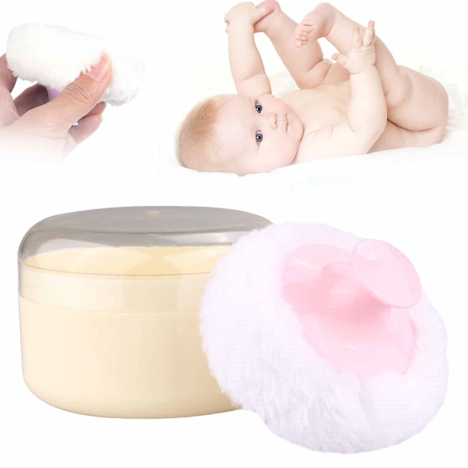 Pack Talcum Powder Puff Box with Applicator Portable Body Powder Puff ...