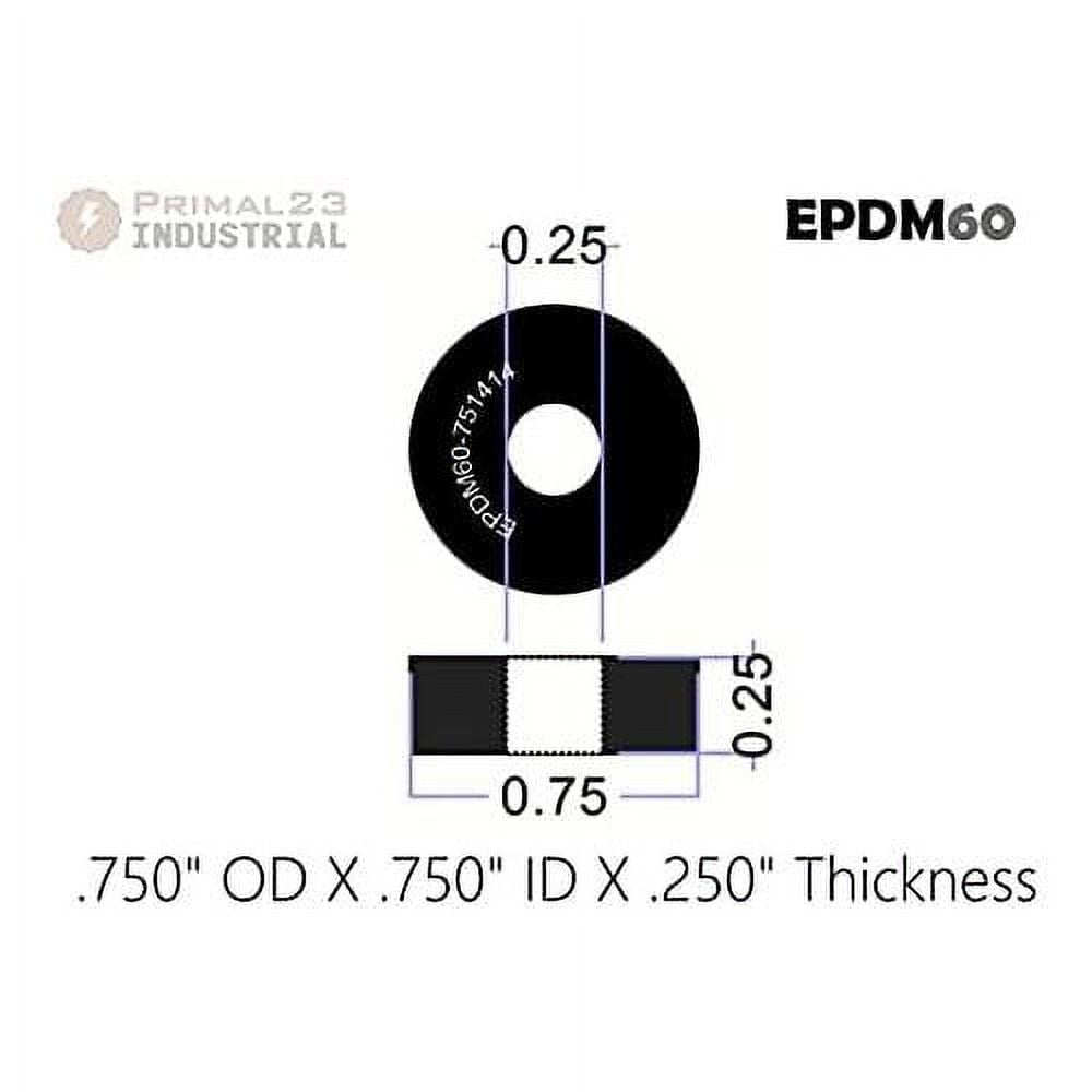 Distanziatori Gomma Distanziatori In Gomma Per Lavastoviglie - 1/4 ID X 3/4 OD X 1/16 Spessore Guarnizioni Gomma Piatta - Foto 3