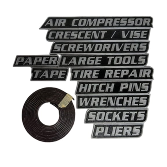Pack Of Toolbox Labels 3D Printed Labels Reusable Label General Boxa Organize For Steel Toolboxes ( Tile 11 Pcs) Car Mechanic Set Tip Screwdriver 3 Point Screwdriver 21 in 1 Screwdriver Cgrtmt3 Hook