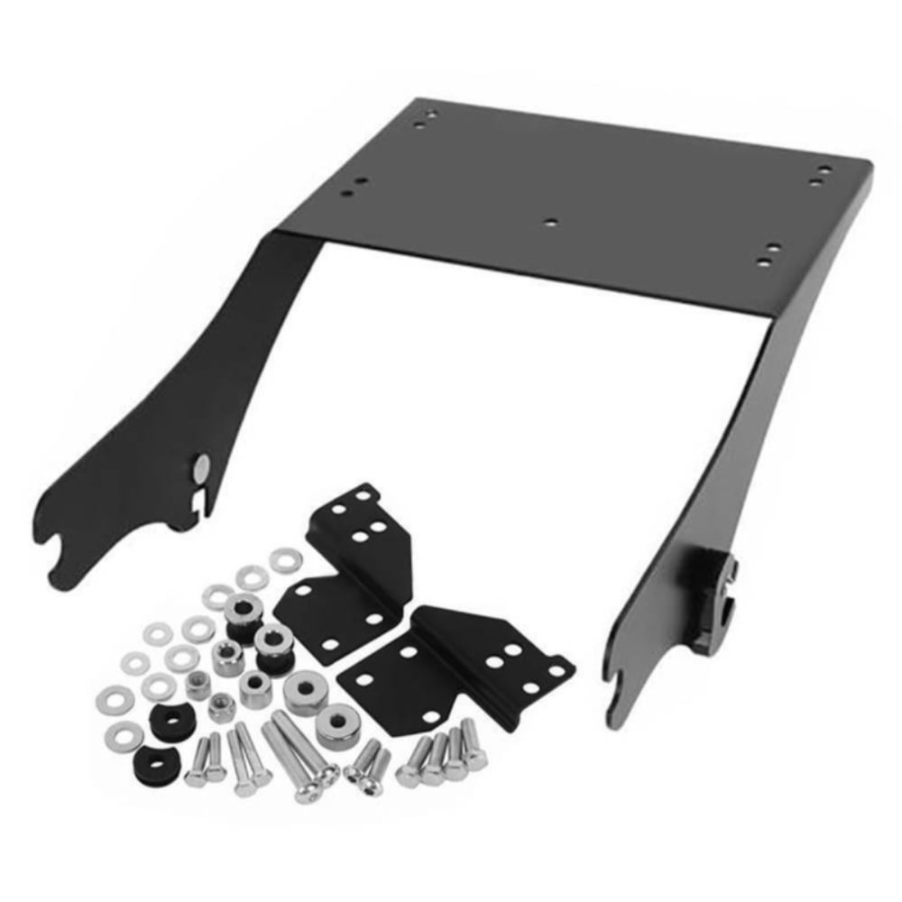 Black Tour Pak Pack Mount Rack Docking Hardware Kit For Harley 14-UP Touring