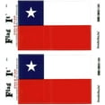 thumbnail image 1 of Pack of Two Chile Flag-It Vinyl Decals, 3.5 x 5inch Waterproof, 1 of 1